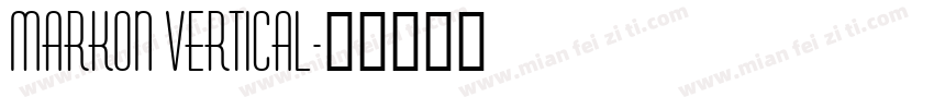 Markon Vertical字体转换